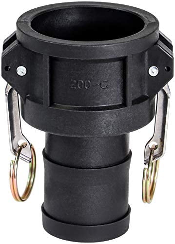 IrrigationKing 2 Inch Polypropylene Camlock Coupler (DC Type) - Female Cam And Groove Connector With Dust Cap