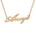 thumbnail image 1 of RKC Custom Name Unisex Pendant 925 Sterling Silver 14K Yellow Gold Plated Wt 3.20 gm Height 12.00mm, 1 of 1