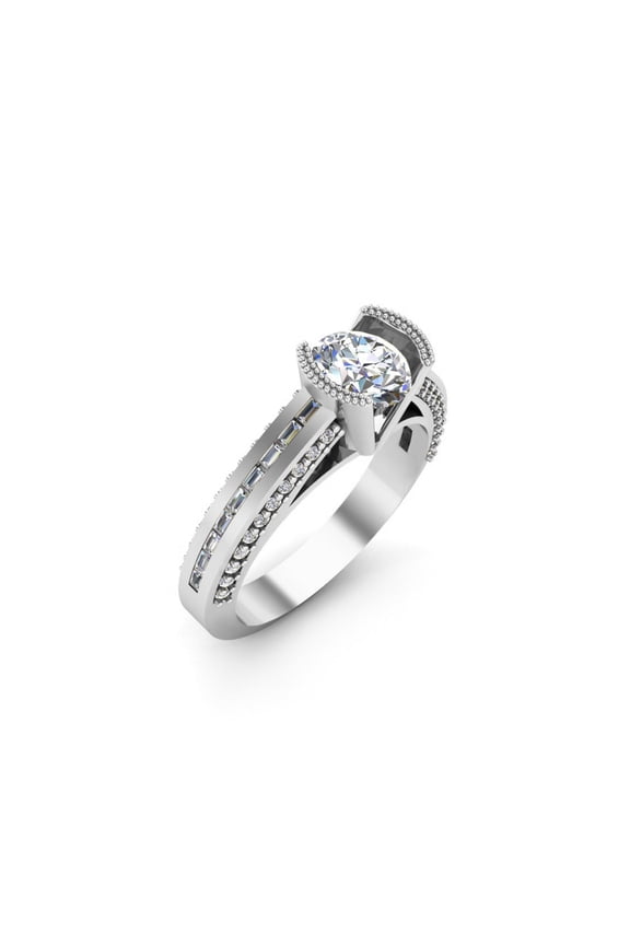 RKC Solitaire Bar Set Wedding Ring