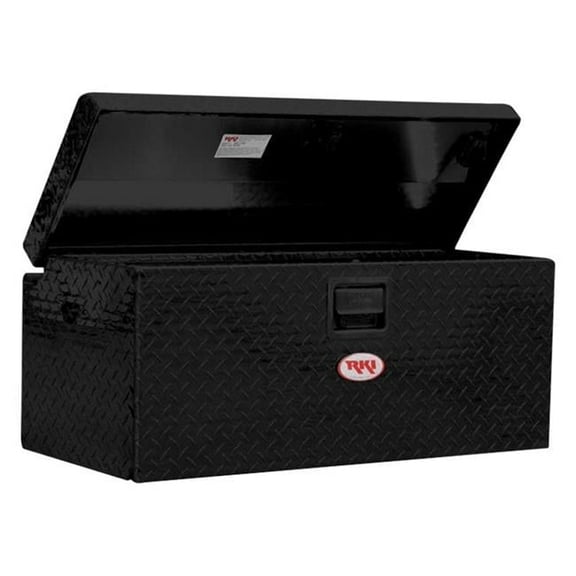 RKI RKIM36-1NMAB Single Lid Aluminum Chest Tool Box for Small Trucks, Black