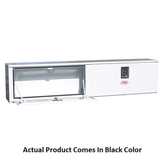 RKI US72CB 72 in. Steel Upper Side Box, Black