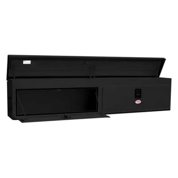 RKI UST96CB 96 in. Steel Upper Side Top Opening Box, Black