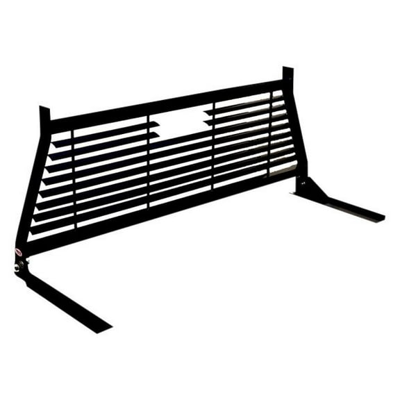 RKI WG11B Headache Rack Louvered Powder Coated Black Heavy Gauge Steel