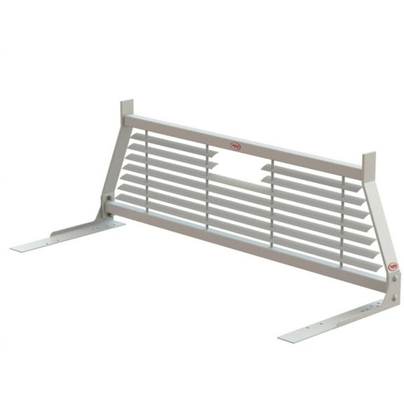 RKI WG15 Headache Rack Louvered Powder Coated White Heavy Gauge Steel
