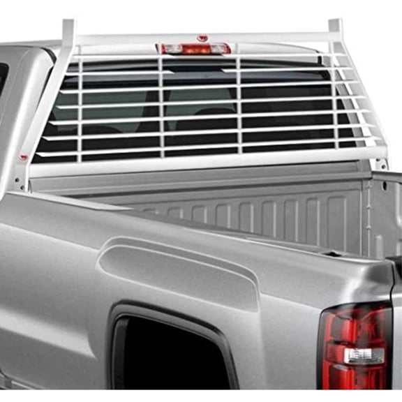 RKI WG16; Louvered Headache Rack; Heavy Gauge Steel; Powder Coated; White