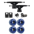 thumbnail image 1 of RKP Black Longboard Trucks Wheels Package 70mm x 46mm 83A 293C Blue, 1 of 1