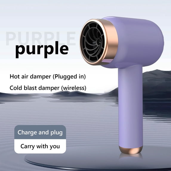 RKSNT Blow Dryer Wireless Charging Hair Dryer for Home Use High-Speed Negative Hair Dryer High-Power Bladeless Hair Drying Hair Dryer