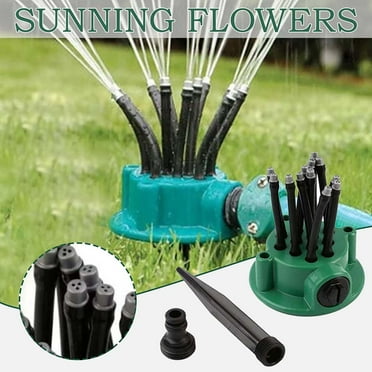 RKSTN 360 Degree Garden Automatic Rotating Multi-head Sprinkler Garden Sprinkler