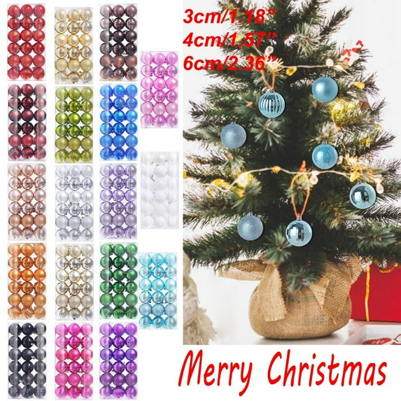 RKSTN 36PCS Christmas Balls 4cm/1.57 inches Christmas Tree Decorations Hanging Ornament for Christmas, Festivals, Wedding Party Decor (Light blue) Christmas Tree Ornaments