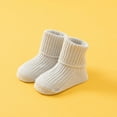 thumbnail image 1 of RKSTN Baby Socks Cotton Boys Socks Ribbed Solid Color Comfy Crew Socks for Newborns (Gray ,S）, 1 of 4