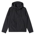 thumbnail image 1 of RKSTN Black Mens Zip up Hoodie Sun Protection Jacket Solid Color Comfy Long Sleeve Shirts Drawstring Loose Fit Hiking Jacket with Pockets, 1 of 8