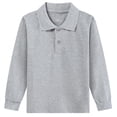 thumbnail image 1 of RKSTN Boys Shirt Expandable CollBoy's Button Down Dress Shirt with Long Sleeves School Uniform Fall Fashion Clothes, 1 of 3