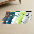thumbnail image 1 of RKSTN Boys Socks Cotton Ankle Running Socks Color Block 5 Pack Comfy Athletic Socks (Navy ,12 Years）, 1 of 3
