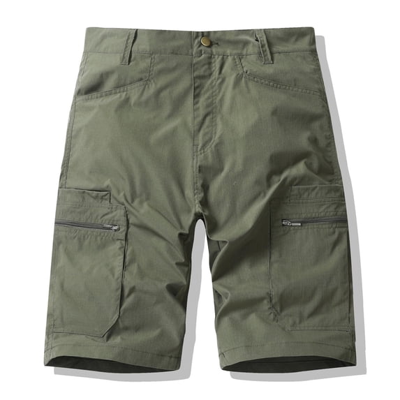 RKSTN Cargo Shorts for Men Plus Size Mens Casual Shorts Button Waist Trendy Loose 5 Inch Summer Shorts with Multiple Pockets (Army Green ,XXXL)