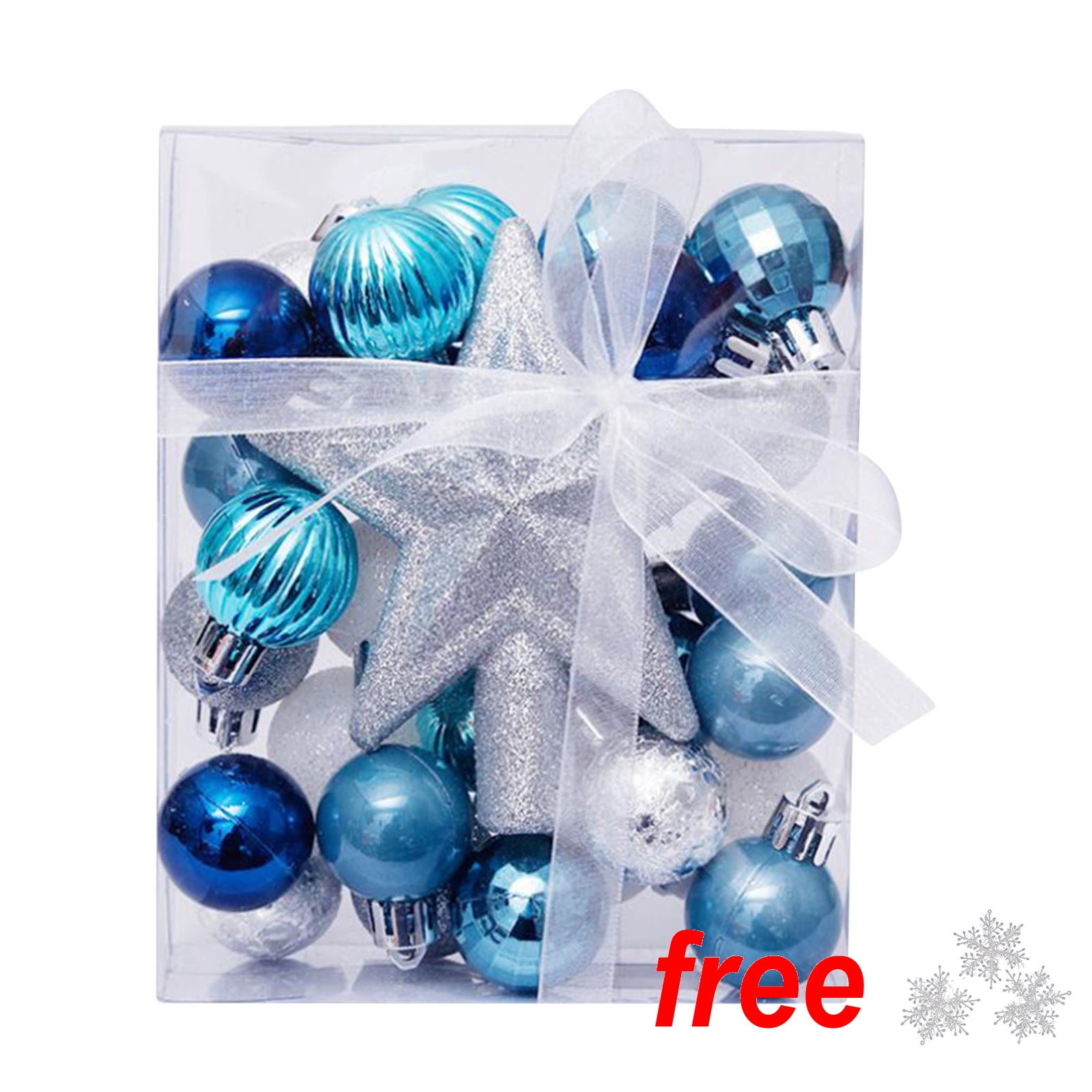 FAMTKT Christmas Balls 30PCS Christmas Ball Baubles Party Xmas Tree Decorations Hanging Ornament Decor Christmas Ornaments Lightning Deals of Today on Clearance