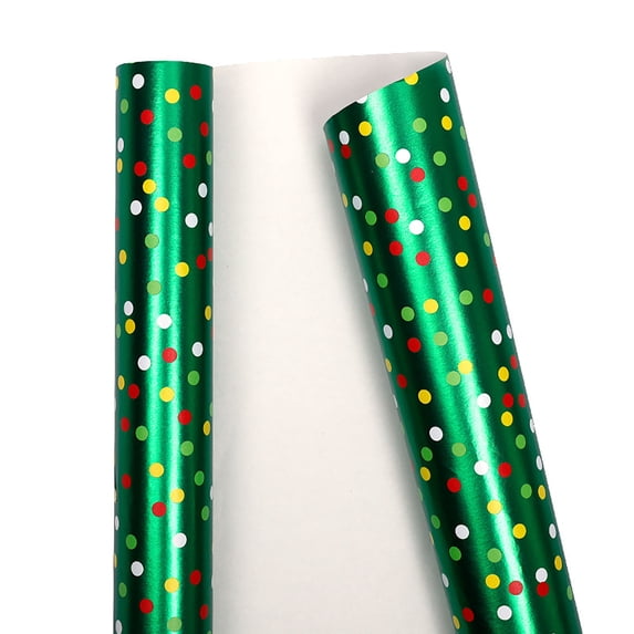 RKSTN Christmas Wrapping Paper 80G Aluminumcoated Red Green 3 Meters D