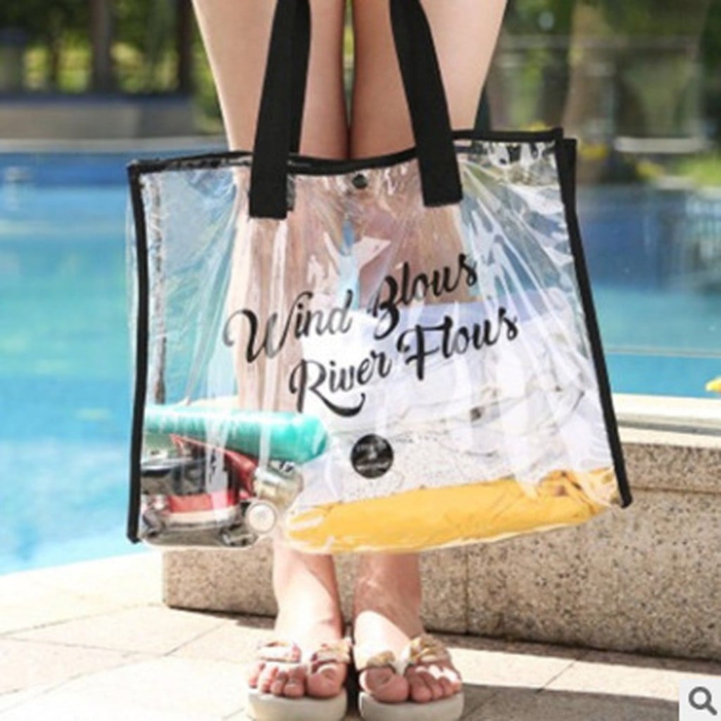 River island clear beach bag sale