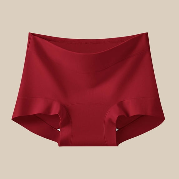 RKSTN Cotton Underwear for Women Mid Rise Seamless Underwear Solid Color Breathable Prevent Exposure Butt Lifting Briefs