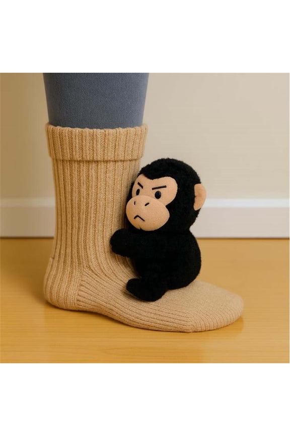 Cute Gorilla Animal Christmas Socks