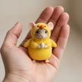 thumbnail image 1 of RKSTN Easter Felt Mice Figurines, 3.15" Handmade Wool Mouse Couple Table Decorations, Tiered Tray Tabletop Decor, Anniversary Easter Gifts, 1 of 2
