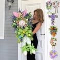 thumbnail image 1 of RKSTN Easter Wreaths for Front Door 23.6 Inch Green Home Decor for Wall Porch Window Spring Summer Wreath for All Seasons, 1 of 9