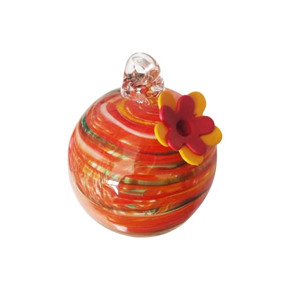 RKSTN Glass Stained Glass Hummingbird Water Feeder for Garden, Version E