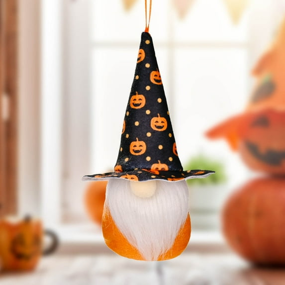 RKSTN Halloween Gnomes Ornaments Hanging Gnomes Decor Dwarf Faceless Doll Halloween Tree Ornaments Halloween Party Decorations Outdoor Fall Wedding Centerpieces for Tables Girls Room Decor