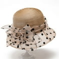 thumbnail image 1 of RKSTN Hats for Women Polka Dot Sun Hats for Women UV Protection Bucket Church Hats for Women Horse Racing Events, 1 of 3