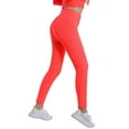 thumbnail image 1 of RKSTN High Waisted Leggings for Women Tummy Control Honeycomb Texture Gym Pants Women Solid Color Snug Fit Stretchy Comfort Sporty Workout Leggings (Orange ,XXL), 1 of 2
