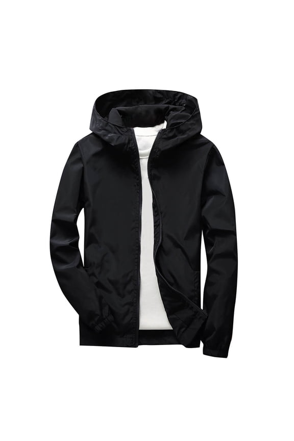 Kids Jacket Lightweight Waterproof Hooded Baggy Lightweight Raincoat Windbreakers Coats for Kids For 3-12 Years
