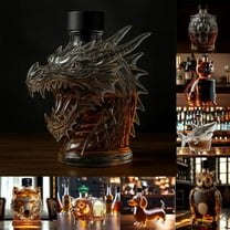 RKSTN Liquor Bottles Whiskey Bottle with Spout High Borosilicate Glass Wine Bottle Whiskey Bottle