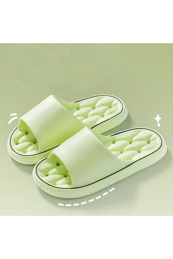 Mens Slippers Couple Home Slippers Thick Soled Cushioned Casual Non Slip Quickly Dry Waterproof Indoor Outdoor Comfort Sole Shower Slides