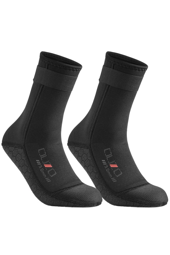 Mens Socks 3mm Diving Socks Mens Crew Socks Waterproof Non Slip Socks Sun Protection Beach Socks for Deep Diving and Snorkeling