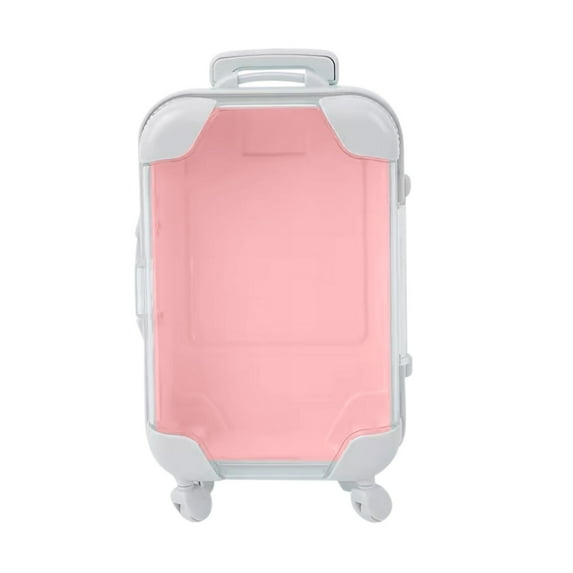 RKSTN Mini Suitcase Party Favor Box Walkable Simulation Mini Storage Trolley Luggage Cosmetic Storage Box Home Furnishing Decoration