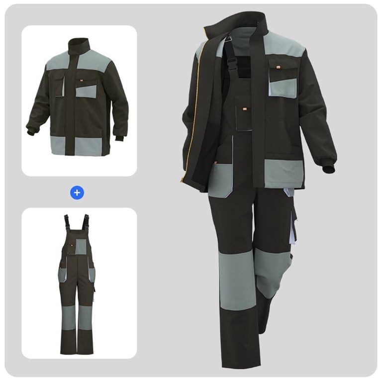 RKSTN Overalls for Men Plus Size Work Jumpsuit 2 Piece Crago