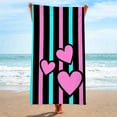 thumbnail image 1 of RKSTN Oversized Beach Towel 36x71 in Soft Extra Large Big Pool Swim Towels for Adult Travel Beach Blanket Multi-purpose Towel Beach Vacation Accessories Essentials on Clearance, 1 of 3