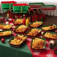 thumbnail image 1 of RKSTN Paper Food Trays Christmas Fried Chicken French Fry Boxes 12 Pieces with Hot Dog Disposable Tableware for Christmasthemed Party Decoration A, 1 of 7