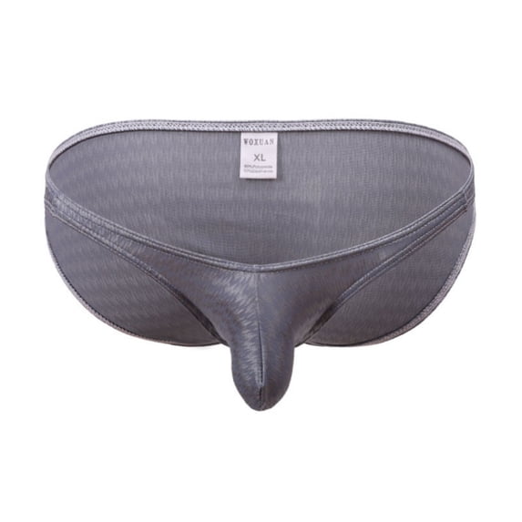 RKSTN Pouch Underwear for Men Cooling Thongs for Men Solid Color Rope U Shaped Trendy Breathable Honeymoon Romantic Night Mens Bikini Underwear (Gray ,XXL)