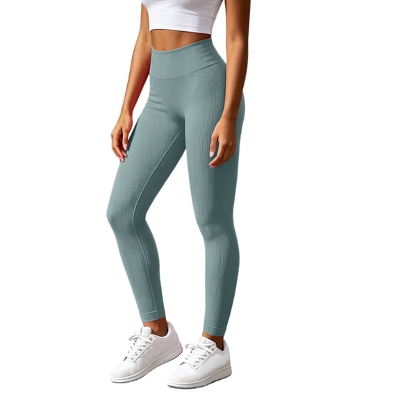 RKSTN Quick Dry Leggings for Women High Waisted Gym Pants Women Snug Fit Stretchy Butt Lifting Sport Workout Leggings (Mint Green ,XL)