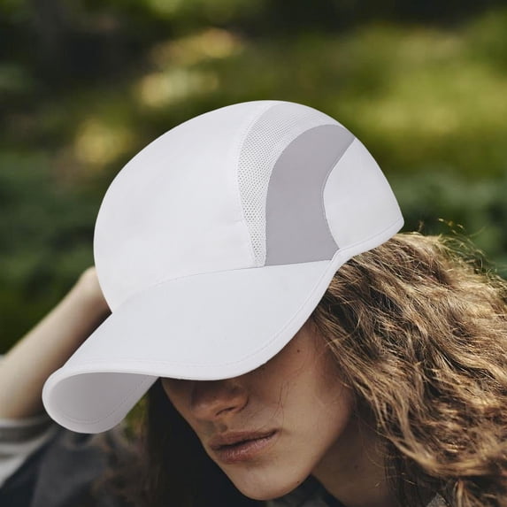 RKSTN Reflective Folding Outdoor Hat, Quick Dry Baseball Cap, Cooling Breathable Mesh, Sun Protection Sport Hats for Womens and Mens