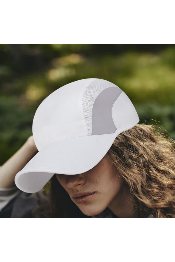 Reflective Folding Outdoor Hat, Quick Dry Baseball Cap, Cooling Breathable Mesh, Sun Protection Sport Hats for Womens and Mens