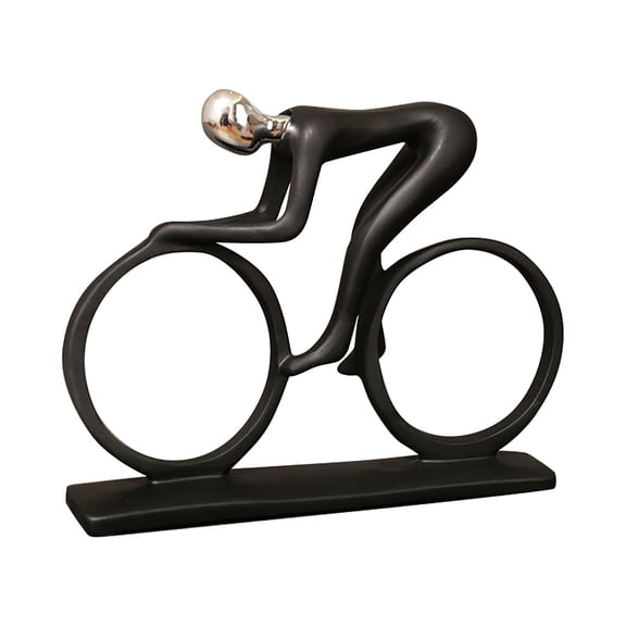 RKSTN Resin Sports Figure Statues for Desk Office Room Home Decor - Black