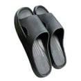 thumbnail image 1 of RKSTN Sandals Women Thick Soled Slides for Women Bathroom Open Toes Shower Shoes House Slides Lightweight Soft Sole Beach Sandals （Black ,8.5（women）), 1 of 2