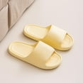 thumbnail image 1 of RKSTN Sandals Women Thick Soled Slides for Women Bathroom Open Toes Shower Shoes House Slides Lightweight Soft Sole Beach Sandals （Yellow ,8.5), 1 of 3