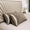 thumbnail image 1 of RKSTN Satin Pillowcase for Hair and Skin, Coolings Throw Pillow Covers, Super Soft and Cooling Similar to Silk Pillow Cases 2 Pack with Envelope Closure, 1 of 6