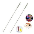 thumbnail image 1 of RKSTN Straw Cleaner Brush Kitchen Gadgets 2 Pcs Reusable Stainless Steel Drinking Straws Cleaning Brush Cleans Sippy Cup, 1 of 3