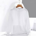 thumbnail image 1 of RKSTN Summer Jackets for Women Sun Protection Hooded Shirt Plus Size Solid Color Long Sleeve Zipper Casual Hiking Shirts with Pockets, 1 of 5
