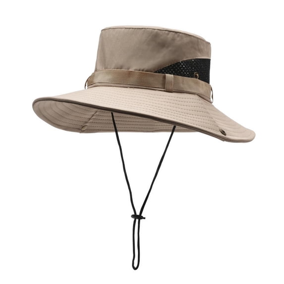 RKSTN Sun Hats for Men Fishing Hat Quickly Dry Foldable Outdoor Ready Water Resistant Boonie Hiking Hat with Adjustable Strap