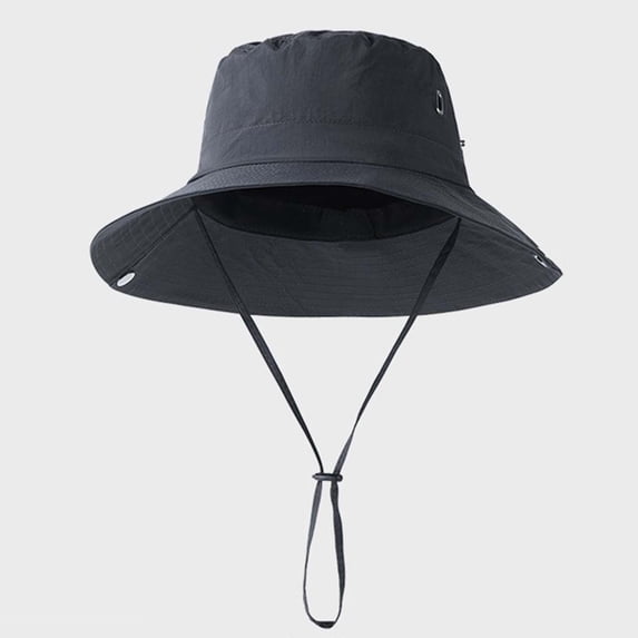 RKSTN Sun Hats for Men Fishing Hat Sun Protection Water Resistant Outdoor Ready Windproof Adjustable Strap Boonie Hiking Hat