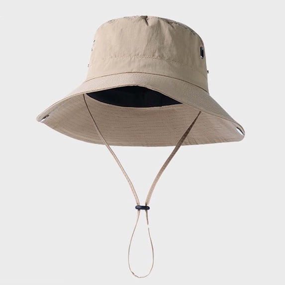 RKSTN Sun Hats for Men Fishing Hat Sun Protection Water Resistant Outdoor Ready Windproof Adjustable Strap Boonie Hiking Hat